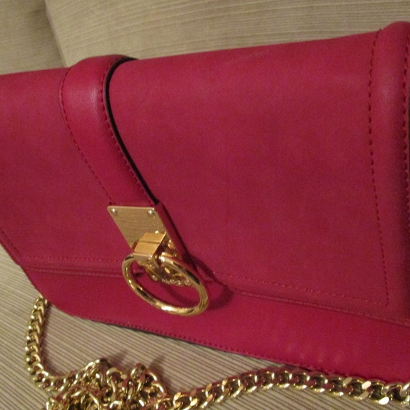 NWOT Burgundy Adolfo Handbag Chain Shoulder Strap - Picture 2 of 8